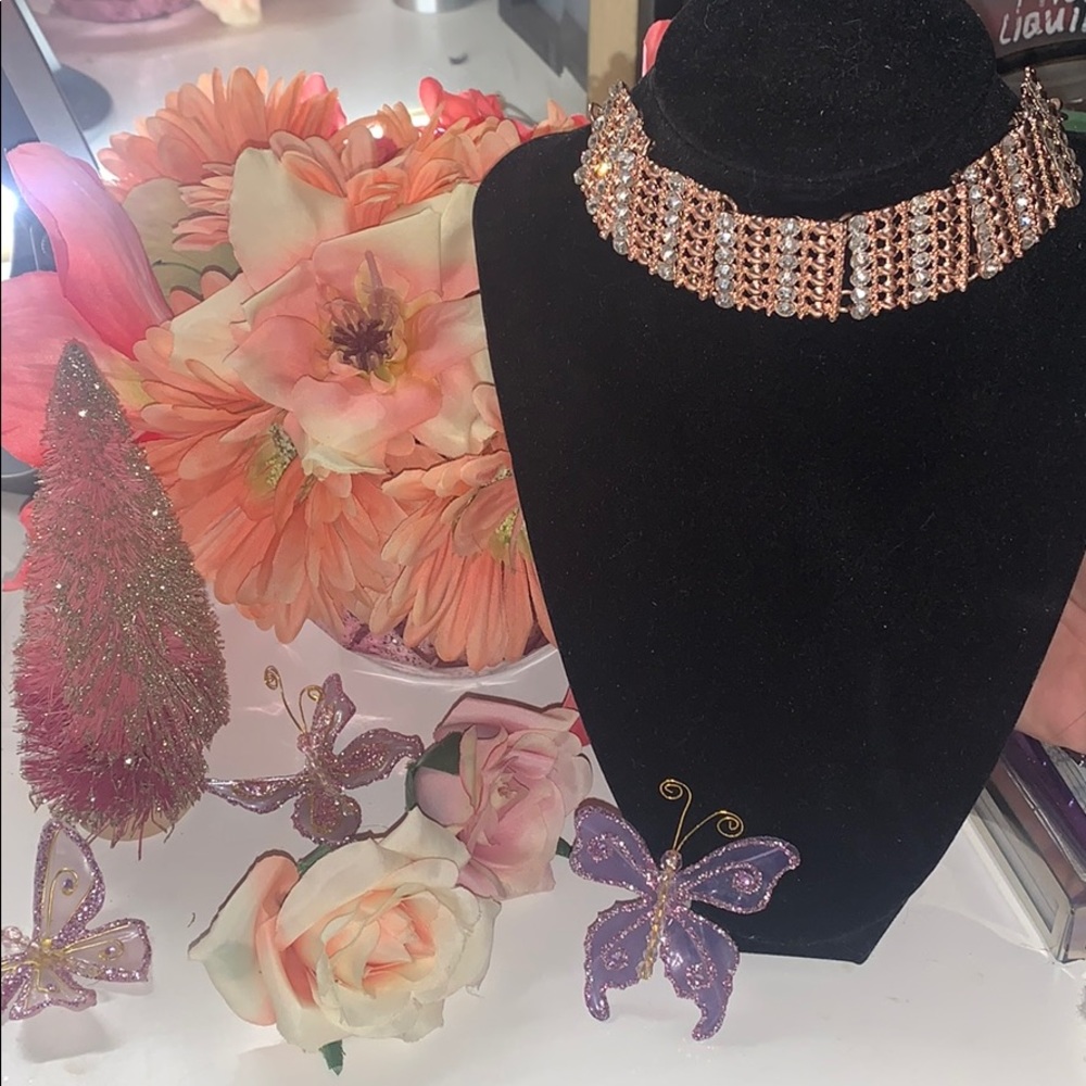 Rose gold choker